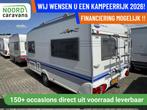 Hobby de Luxe Easy 440 TREINZIT + VOORTENT + 4 PERS, Caravans en Kamperen, Caravans, Serviceluik, Hobby, Bedrijf, 6 tot 7 meter