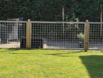 Tuinhek 18 meter met 2 poorten - Tuinhout beschikbaar voor biedingen