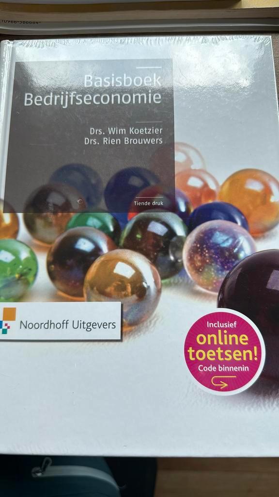 Nieuw Wim Koetzier - Basisboek bedrijfseconomie, Boeken, Economie, Management en Marketing, Zo goed als nieuw, Management, Ophalen of Verzenden