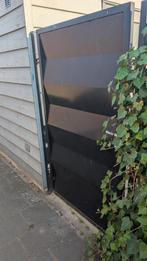Moderne Zwarte/groen Metalen Tuinpoort / Poortdeur 180 x 99, Tuin en Terras, Ophalen, Zo goed als nieuw, 150 tot 200 cm