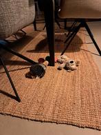 Vloerkleed, glad geweven, naturel, Beige, 150 tot 200 cm, 200 cm of meer, Natuurlijk