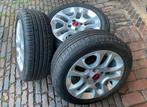 Originele 15” Fiat Panda velgen + 185/55R15 zomerbanden, Auto-onderdelen, Banden en Velgen, Gebruikt, 15 inch, Banden en Velgen