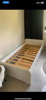 Eenpersoonsbed met lattenbodem, Huis en Inrichting, Ophalen, 90 cm, Eenpersoons, Zo goed als nieuw