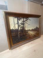 Natuurlandschap schilderij met fazanten. Jos van Dijk, Ophalen of Verzenden