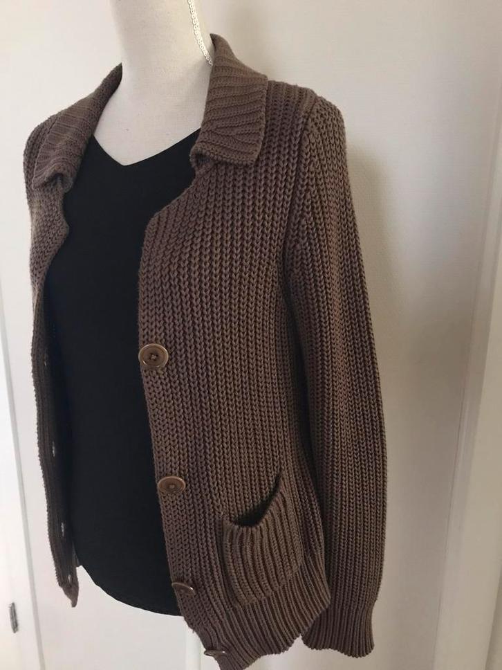 Vest  merk Jackpot bruin Nieuwstaat maat 36/38, Kleding | Dames, Truien en Vesten, Zo goed als nieuw, Maat 36 (S), Bruin, Ophalen of Verzenden