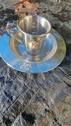 Vintage Keltum Kinderbordje met Mok - Dieren, Antiek en Kunst, Antiek | Bestek, Ophalen of Verzenden