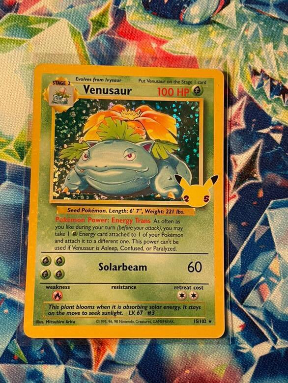Venusaur Celebrations 15/02, Hobby en Vrije tijd, Verzamelkaartspellen | Pokémon, Nieuw, Losse kaart, Foil, Ophalen of Verzenden