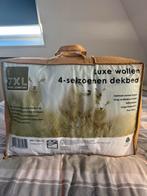 * NIEUW * luxe 100% scheerwollen dekbed 2p. 240x220 cm, Wit, Ophalen of Verzenden, Deken of Dekbed, Nieuw