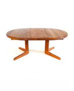 Vintage verlengbare salontafel, Korup Stolefabrik ‘70, 100 tot 150 cm, 50 tot 75 cm, Verzenden, Rond