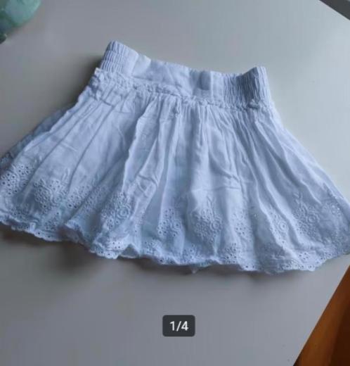 H&M Wit Rokje Witte Rok Kant Broderie Zomerkleding maat m 86, Kinderen en Baby's, Babykleding | Maat 86, Zo goed als nieuw, Meisje