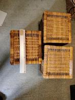 3 Rieten Mandjes - Opbergers, Overige materialen, Minder dan 50 cm, Gebruikt, Minder dan 50 cm