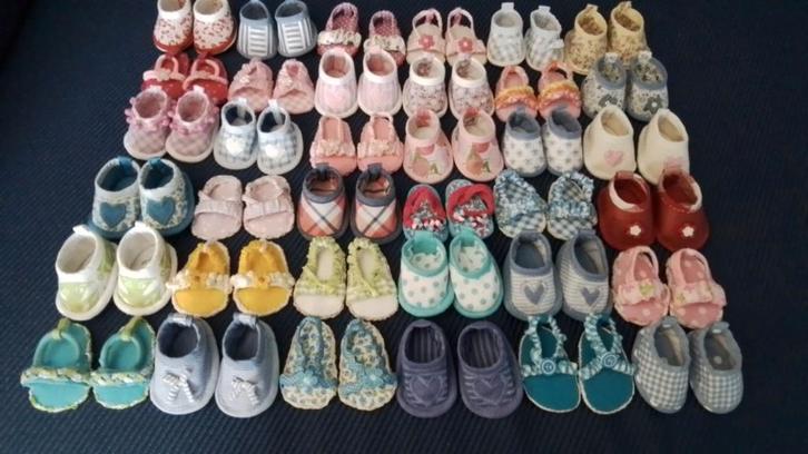 Poppenkleertjes Handgemaakte DICHTE en OPEN POPPENSCHOENTJES, Kinderen en Baby's, Speelgoed | Poppen, Nieuw, Babypop, Ophalen of Verzenden