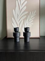 PTMD zwarte decor vaasjes klein per stuk, Kunststof, Zwart, Nieuw, Ophalen of Verzenden