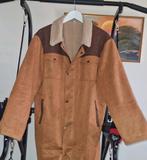 Heren 'lammy coat' bruin/beige/wit zomer jas maat L/XL, Ophalen of Verzenden, Zo goed als nieuw, Maat 56/58 (XL), Beige