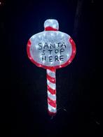 Eén meter hoog bord ‘Santa stop here’, Ophalen, Nieuw