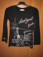 Prachtig zwart shirt van DESIGUAL Barcelona 36-38 snazzeys, Kleding | Dames, T-shirts, Verzenden, Zwart, Zo goed als nieuw, Lange mouw