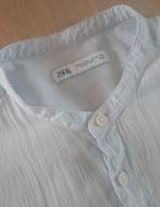 Zara blouse, Kleding | Heren, Overhemden, Ophalen of Verzenden, Zo goed als nieuw, Blauw, Halswijdte 43/44 (XL)