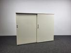 Gispen Schuifdeurkast 120x160x52 cm Crème, Huis en Inrichting, Kasten | Ladekasten, Ophalen, Gebruikt, 25 tot 50 cm, Minder dan 100 cm