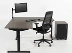 UITVERKOOP! Directie hoekbureau TUBE 240x200 of 200x160cm, Ophalen of Verzenden, In hoogte verstelbaar, Nieuw