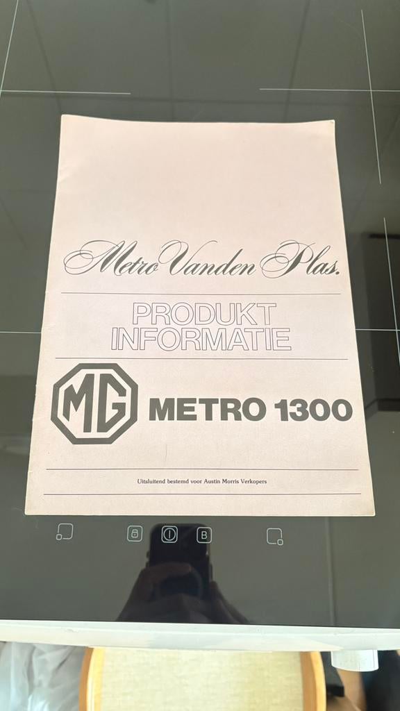 MG MINI METRO Folder Nederlands!!, Ophalen of Verzenden