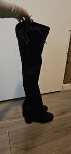 Zwarte Overknee Laarzen - Maat 35, Verzenden, Zo goed als nieuw, Zwart, Hoge laarzen