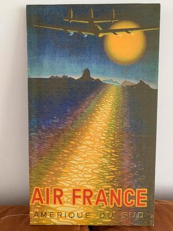 Air France Amerique Du Sud - mooi vintage doek - artprint? beschikbaar voor biedingen