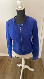 Nieuwe echt leren suede jasje van steps maat L, Maat 38/40 (M), Blauw, Nieuw, Ophalen of Verzenden