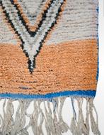 Handgeknoopt oosterse gang tapijt loper Boujad Berber color, ., Crème, ., Berber Oosters marokko