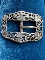 Antieke zilveren ceintuurgesp riemgesp 1850-1900 NL keuren, Ophalen of Verzenden, Zilver