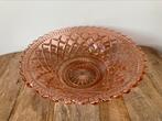Vintage fruitschaal rose persglas, Ophalen of Verzenden
