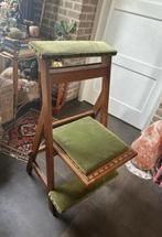 Antiek kerk stoel bidden vintage groen hout vintage, Antiek en Kunst, Antiek | Meubels | Stoelen en Banken, Ophalen of Verzenden