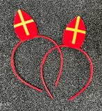 Diadeem haarband met mijter Sint sinterklaas per stuk, Ophalen of Verzenden, Zo goed als nieuw