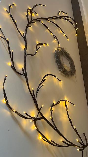 NIEUW 2 kunst kerst takken wilgentak verlicht met 96 leds beschikbaar voor biedingen