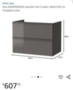 Badkamermeubel/wastafelkast, Ophalen of Verzenden, Zo goed als nieuw, 25 tot 50 cm, Minder dan 100 cm