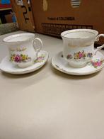 Vintage Kopjes en Schotels - voor moeder en voor vader, Gebruikt, Kop en/of schotel, Onbekend, Ophalen of Verzenden