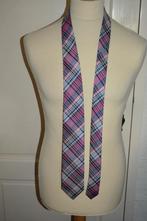 hele mooie zijden stropdas, ruit patroon, Ophalen of Verzenden, Zo goed als nieuw, Roze, Met patroon