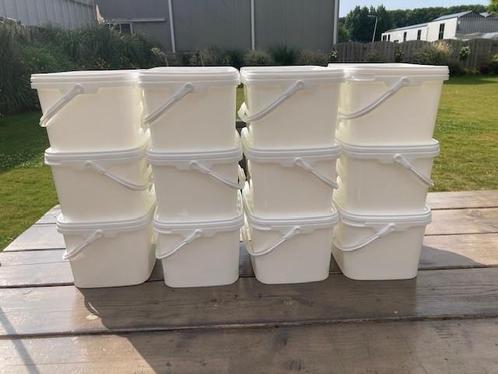 Kunststof opbergboxen,  opbergbakjes met deksel, stapelbaar, Doe-het-zelf en Verbouw, Kratten en Dozen, Zo goed als nieuw, Minder dan 35 cm