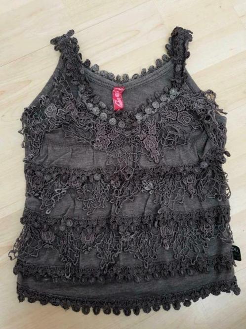 Zomer topje, donker grijs, DIDI mt 4 (98-104), Kinderen en Baby's, Kinderkleding | Maat 98, Zo goed als nieuw, Meisje, Shirt of Longsleeve