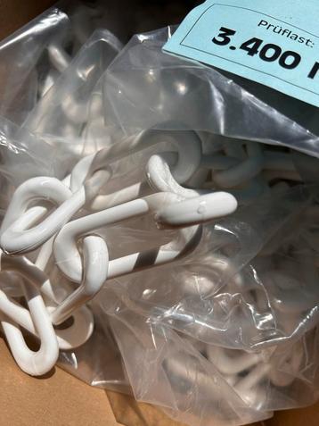 Witte Nylon Ketting 8mm - 20 Meter MNK-Güte 8 Industrieel Ge beschikbaar voor biedingen