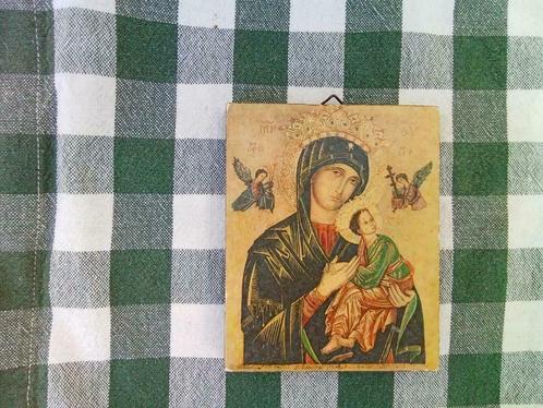 1 icoon ikoon maria madonna met kindje ongeveer 10,5 / 8,5, Antiek en Kunst, Antiek | Religie, Ophalen of Verzenden