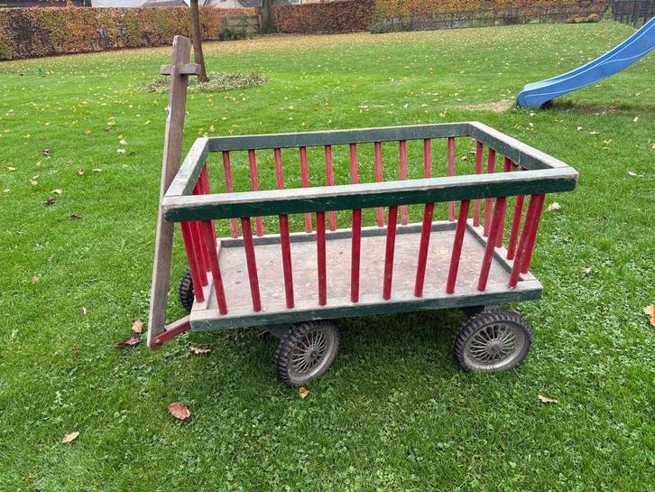 Houten Bolderkar - Vintage Charme!, Kinderen en Baby's, Speelgoed | Buiten | Voertuigen en Loopfietsen, Gebruikt, Overige typen