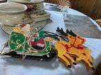 kerstmanin wagen met paard (verlicht), Diversen, Ophalen of Verzenden, Gebruikt