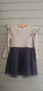 Kerstjurk ZARA/feestjurk antraciet tullenrok /lange mouw 104, Kinderen en Baby's, Kinderkleding | Maat 104, Ophalen of Verzenden