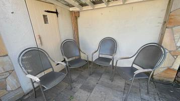 4 Hartman Tuinstoelen met Kussens beschikbaar voor biedingen