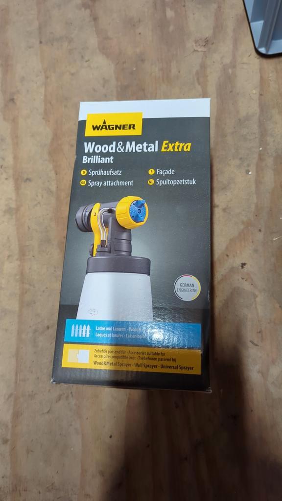Wagner Wood&Metal Extra Spuitopzetstuk - Nieuw, Doe-het-zelf en Verbouw, Compressors, Nieuw, Minder dan 6 bar, Minder dan 25 liter