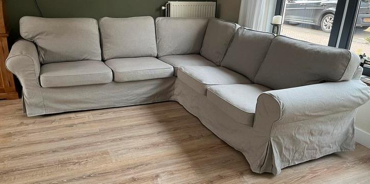 Ektorp hoekbank Ikea, Huis en Inrichting, Banken | Complete zithoeken, Zo goed als nieuw, Stof, Ophalen