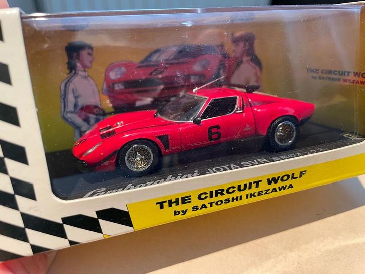 Kyosho 1:43 Lamborghini Miura Jota SVR - Circuit Wolf, Hobby en Vrije tijd, Modelauto's | 1:43, Zo goed als nieuw, Auto, Kyosho