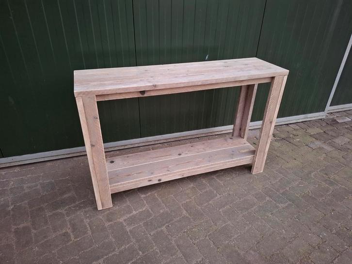 Sidetable gebruikt steigerhout maatwerk, Huis en Inrichting, Tafels | Sidetables, Nieuw, Rechthoekig, Overige houtsoorten, Ophalen of Verzenden