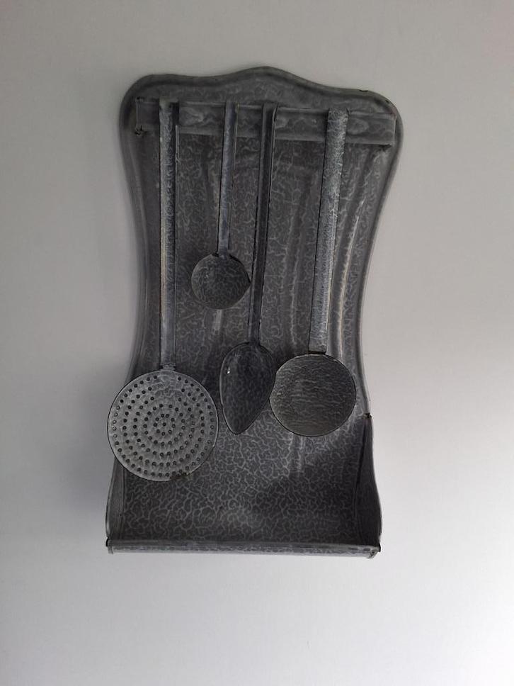 vintage keukengerei houder voor de retro keuken, Antiek en Kunst, Antiek | Emaille, Ophalen