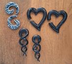 Grote oorhangers 10mm dik, Sieraden, Tassen en Uiterlijk, Ophalen of Verzenden, Zo goed als nieuw, Overige materialen, Oor- of Traguspiercing